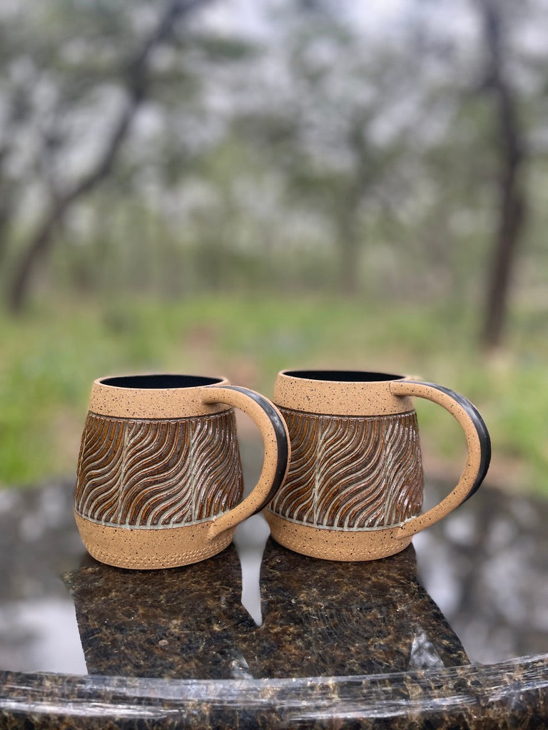 Hand-Carved Mugs