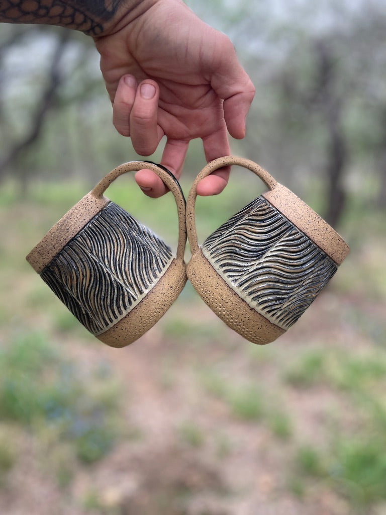 Hand-Carved Mugs