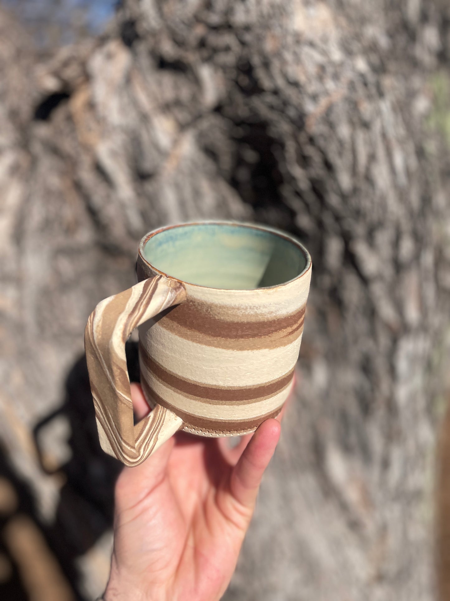 Triple Marbled Mug