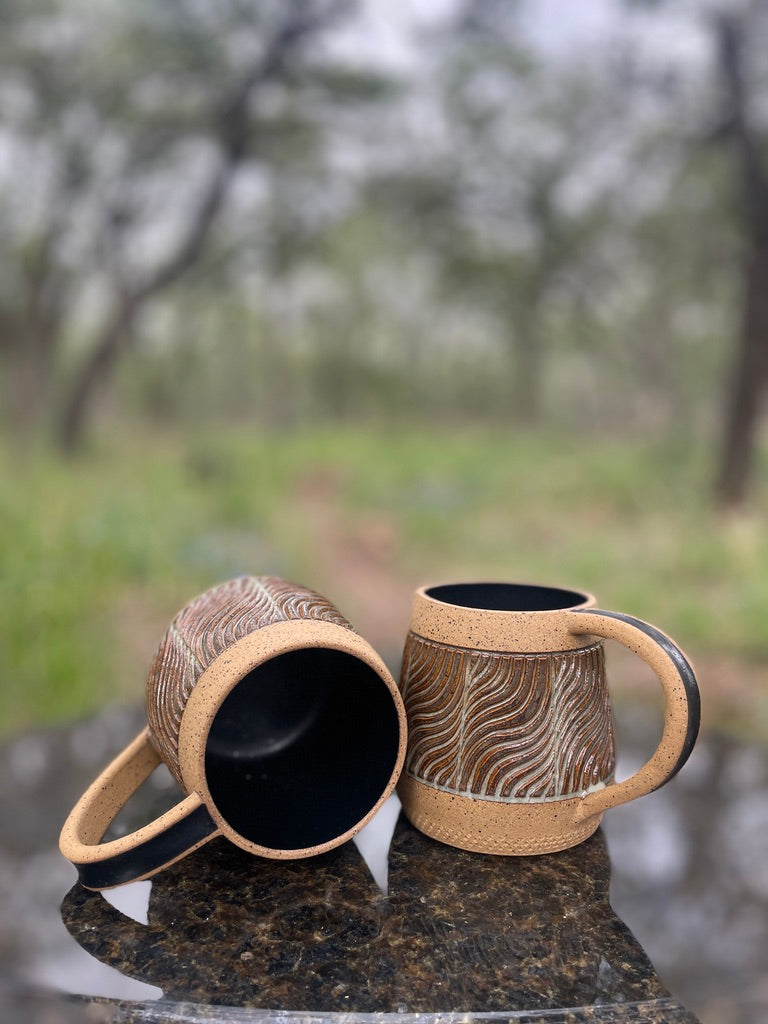 Hand-Carved Mugs