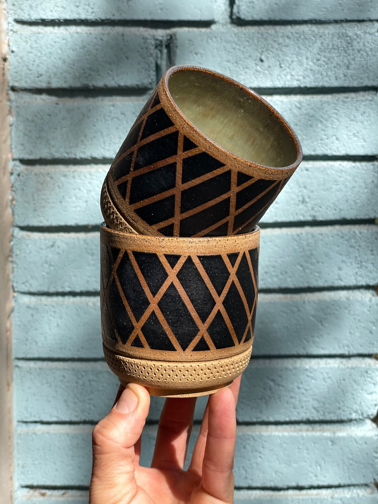 Pin Striped Tumbler