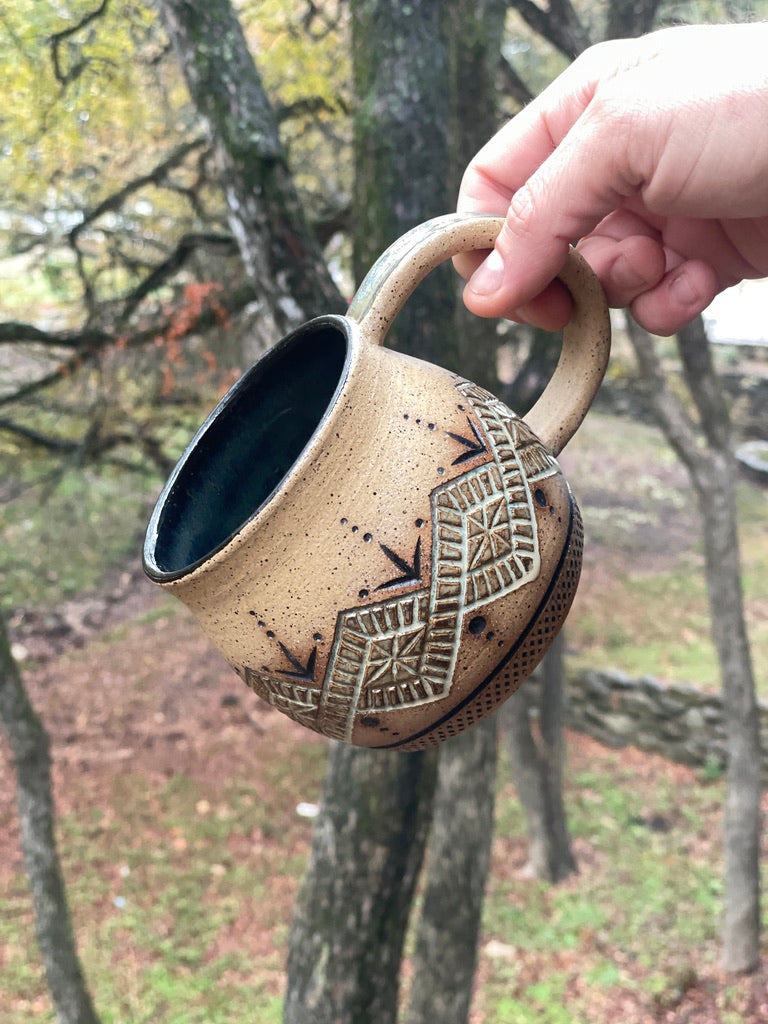 Hand-Carved Mugs