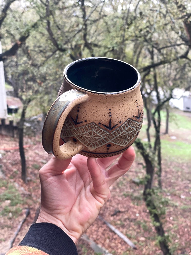 Hand-Carved Mugs