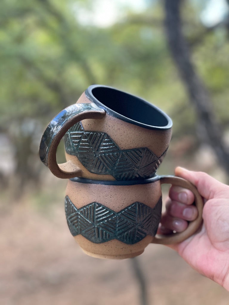 Hand-Carved Mugs