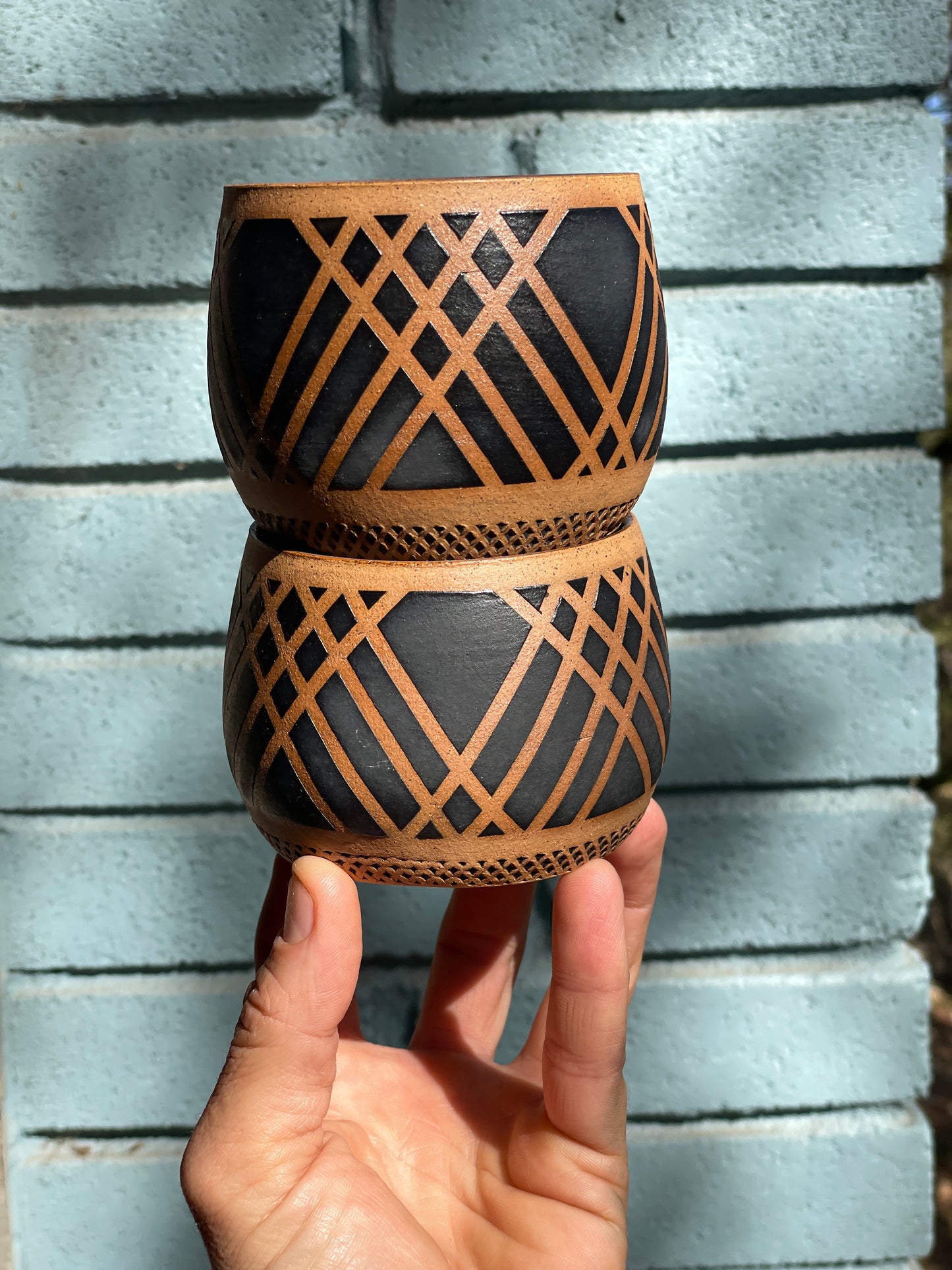 Pin Striped Tumbler