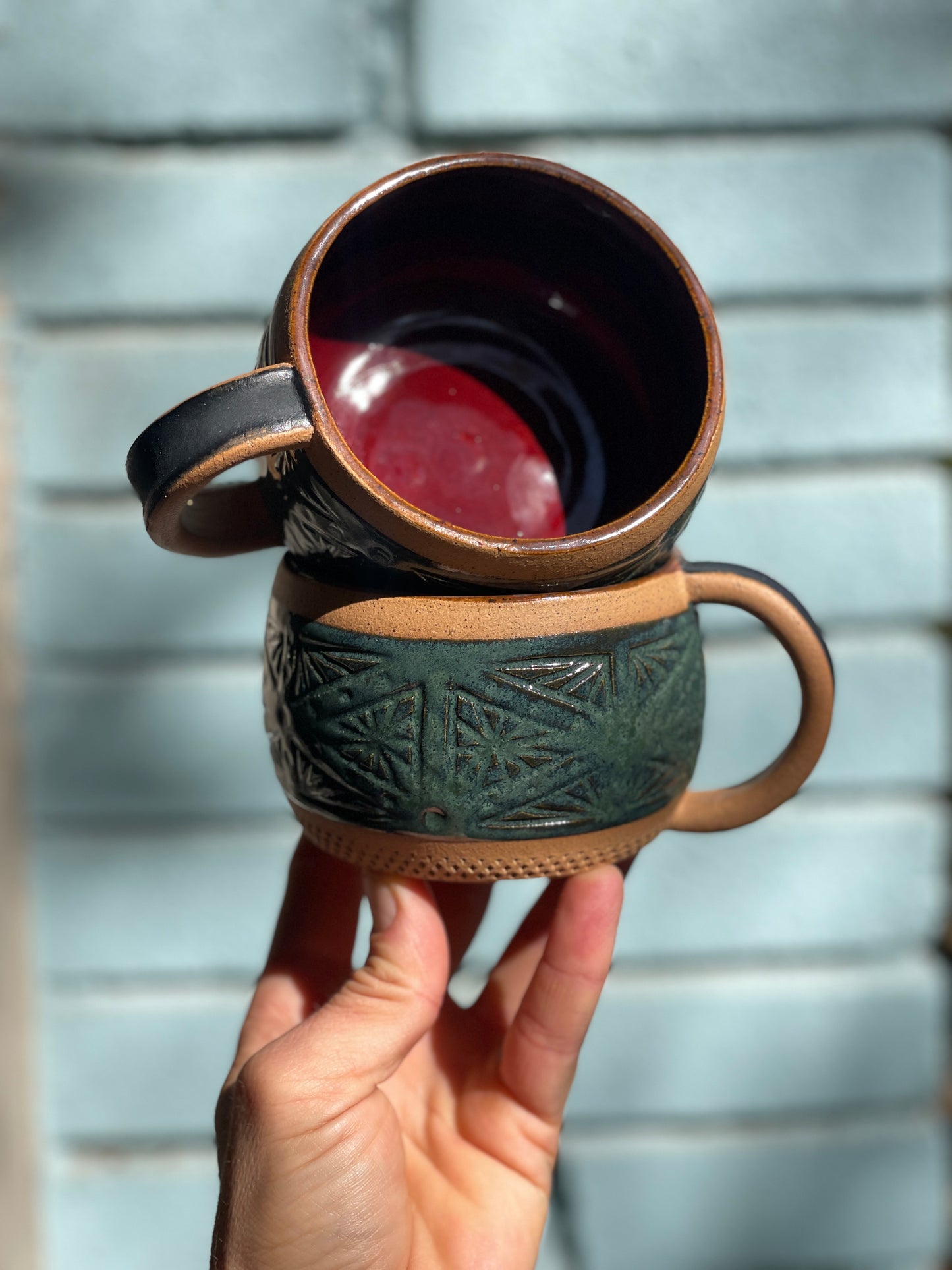 Hand-Carved Mugs