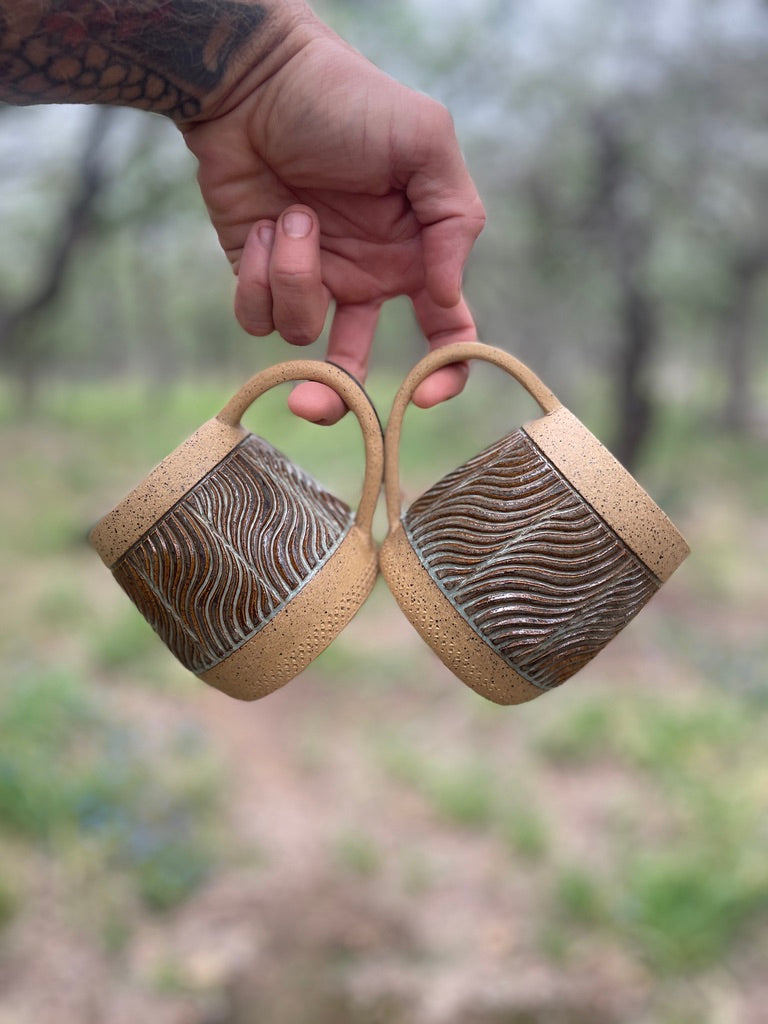 Hand-Carved Mugs