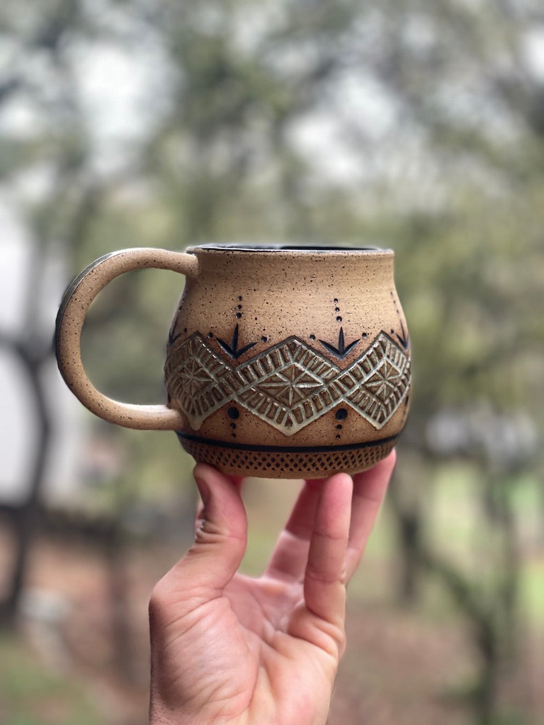 Hand-Carved Mugs