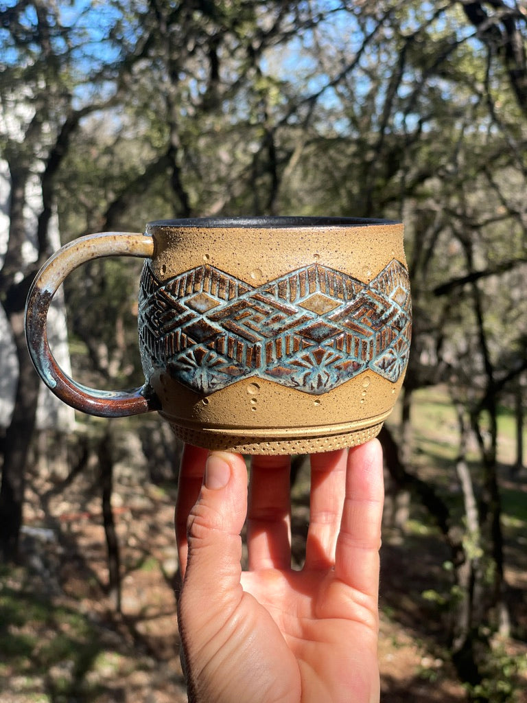 Hand-Carved Mugs