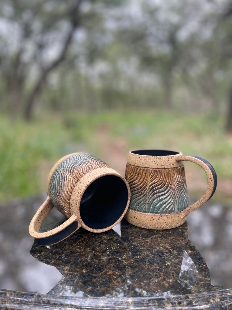 Hand-Carved Mugs