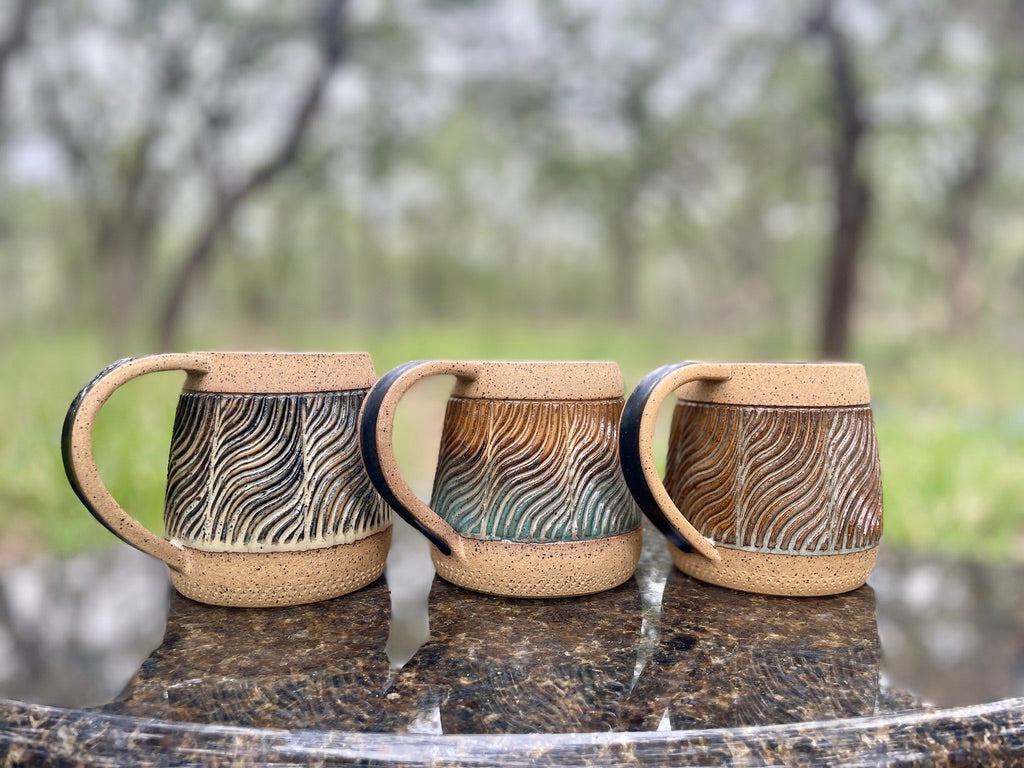 Hand-Carved Mugs