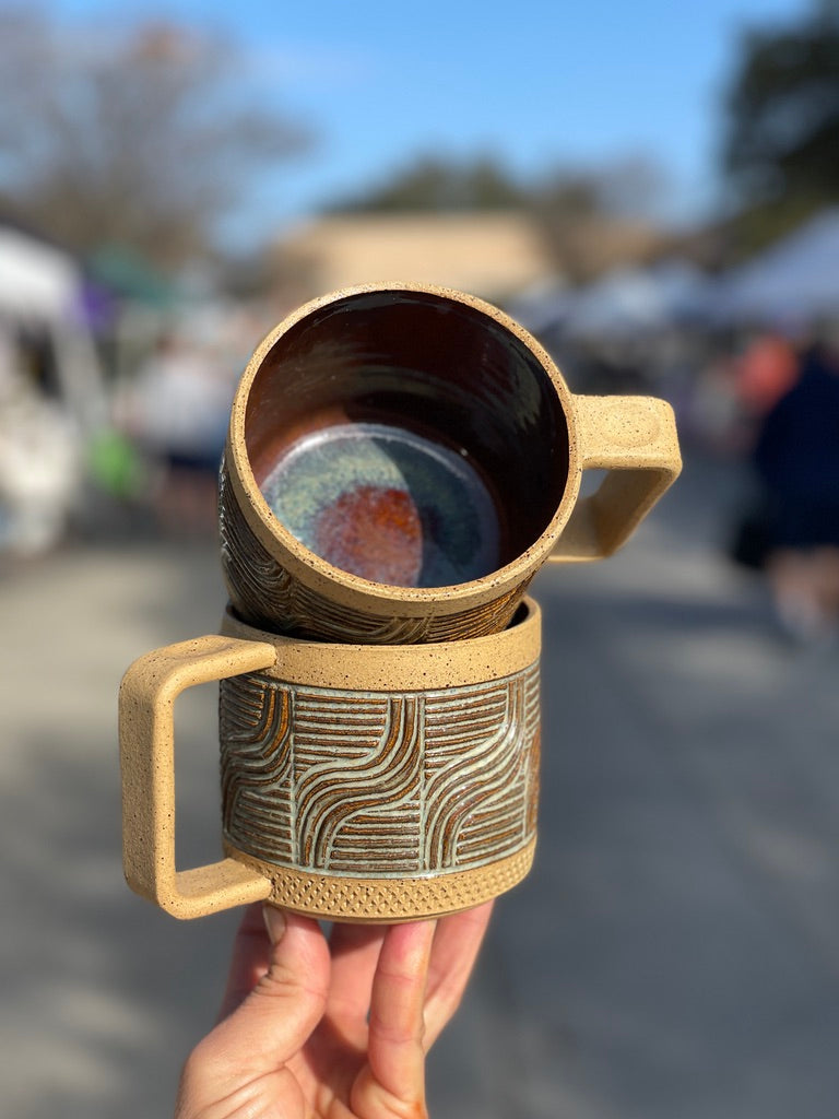 Hand-Carved Mugs