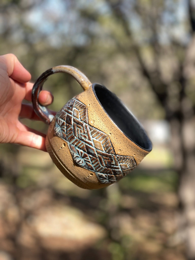 Hand-Carved Mugs