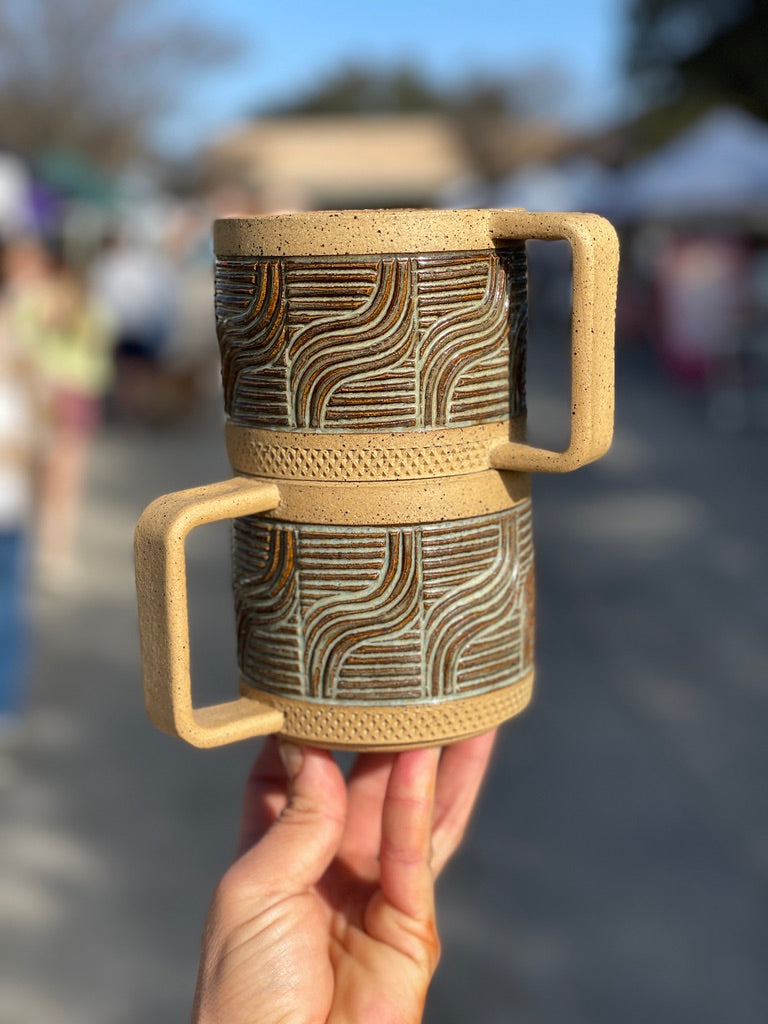 Hand-Carved Mugs