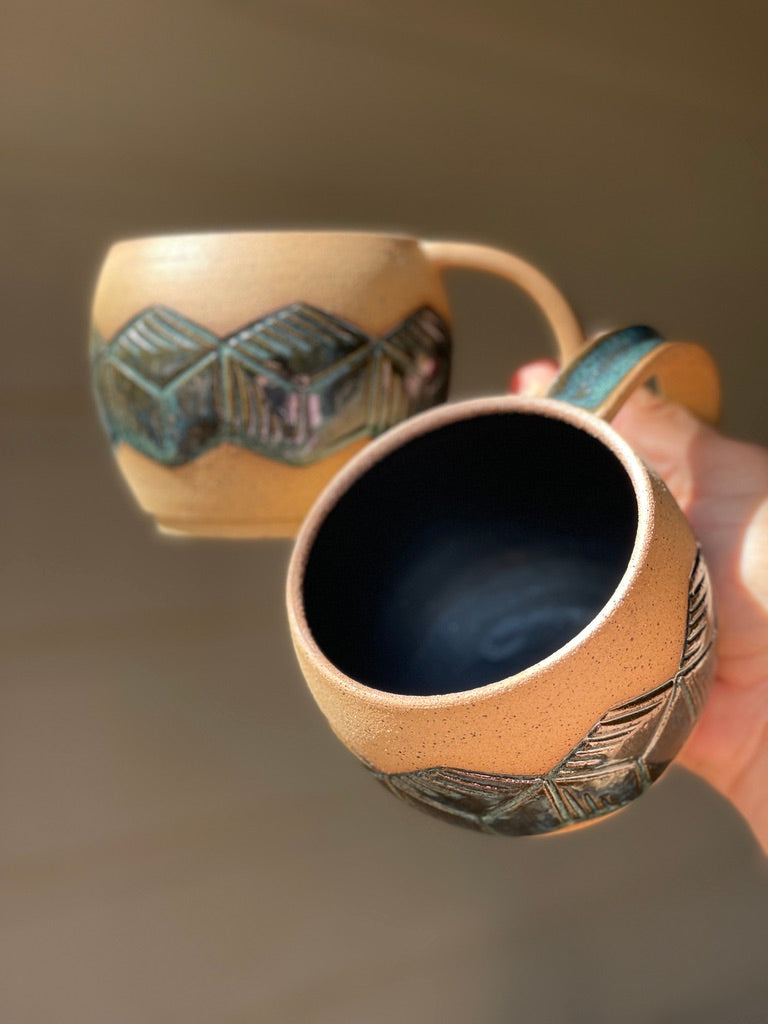 Hand-Carved Mugs